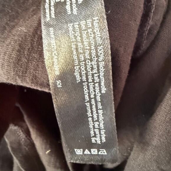 NEW!!! Eileen Fisher Size XL Black T-Shirt Organic Cotton V Neck - Picture 8 of 11